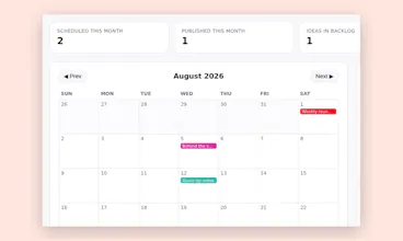 Social Media Planning Tracker gallery image