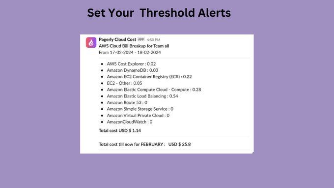 Pagerly CloudCost 앱 - 슬랙에 매일, 주간 및 월별 AWS 비용 청구를 받으십시오. 미디어 2