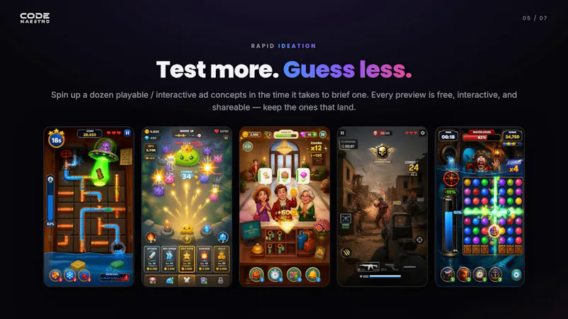 Code Maestro - Playable Ads Creator screenshot 6