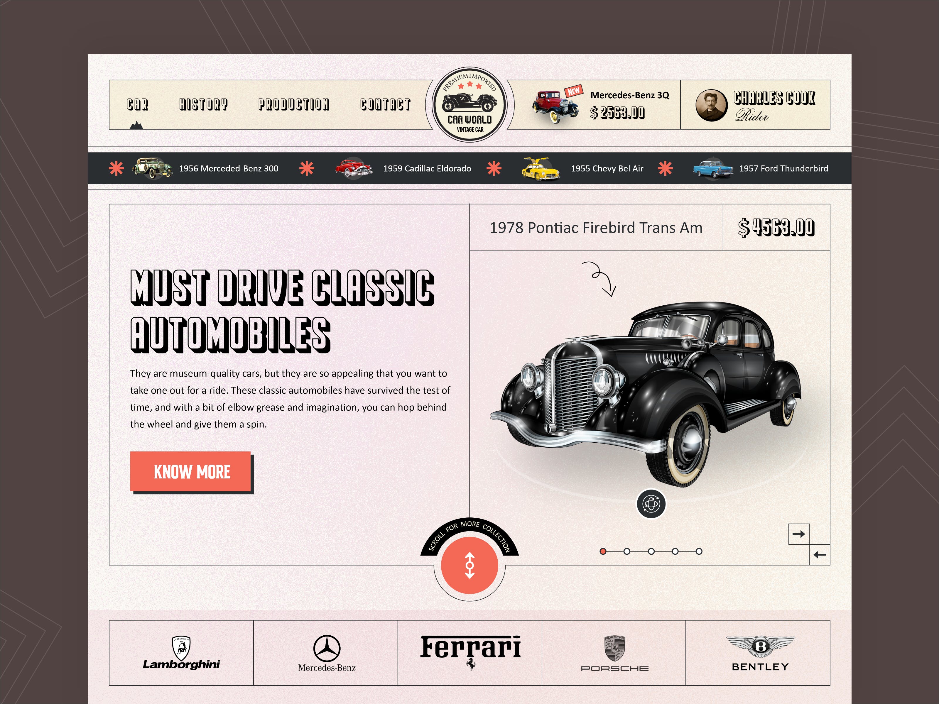 Vintage Car - Web App media 1