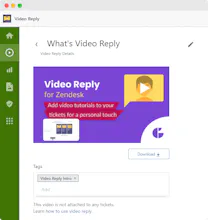 Video Reply for Zendesk gallery image