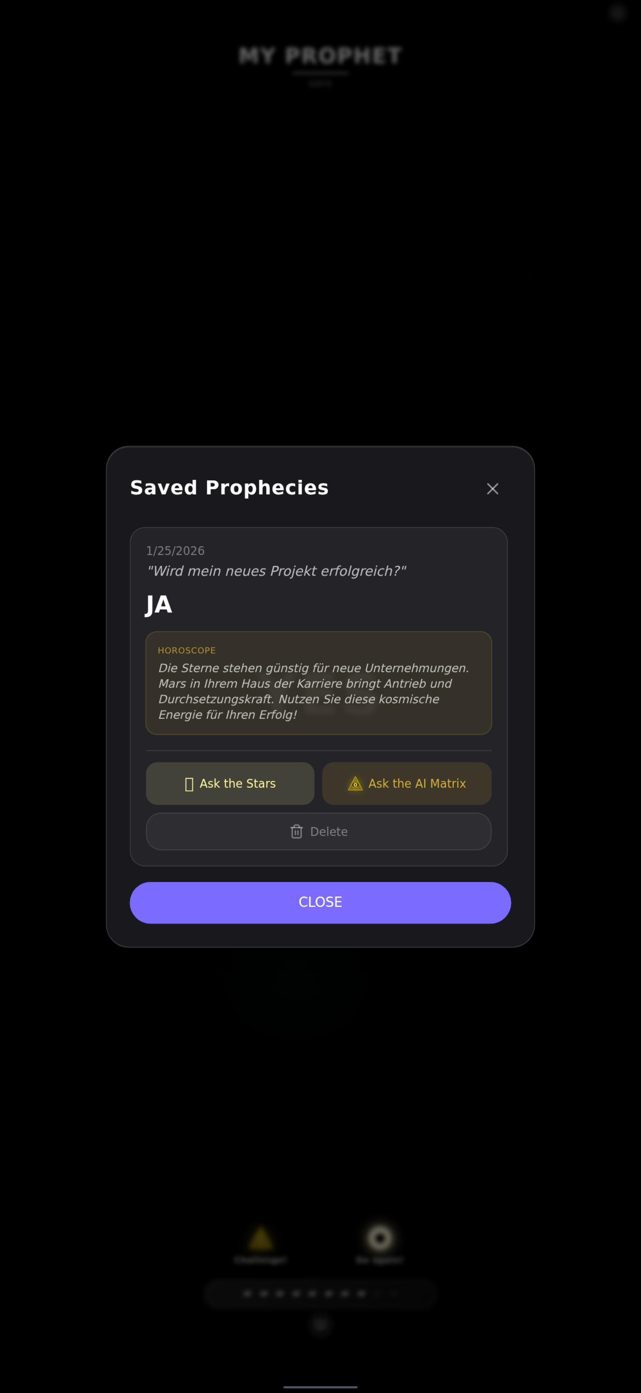 MyProphet - Screenshot 5 showing product features and functionality