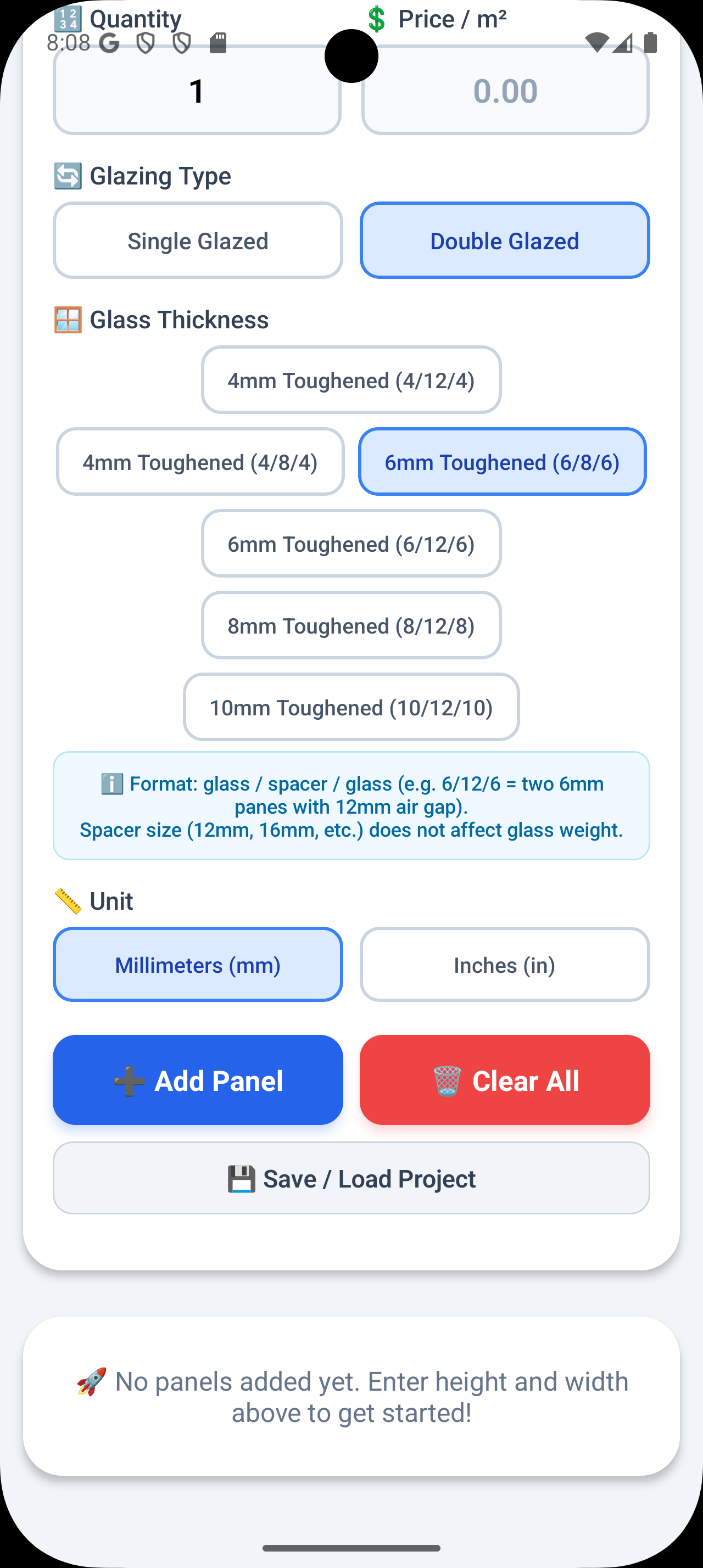Glazing Calculator gallery image