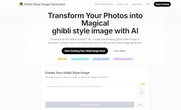 Ghibli Style Image Generator gallery image