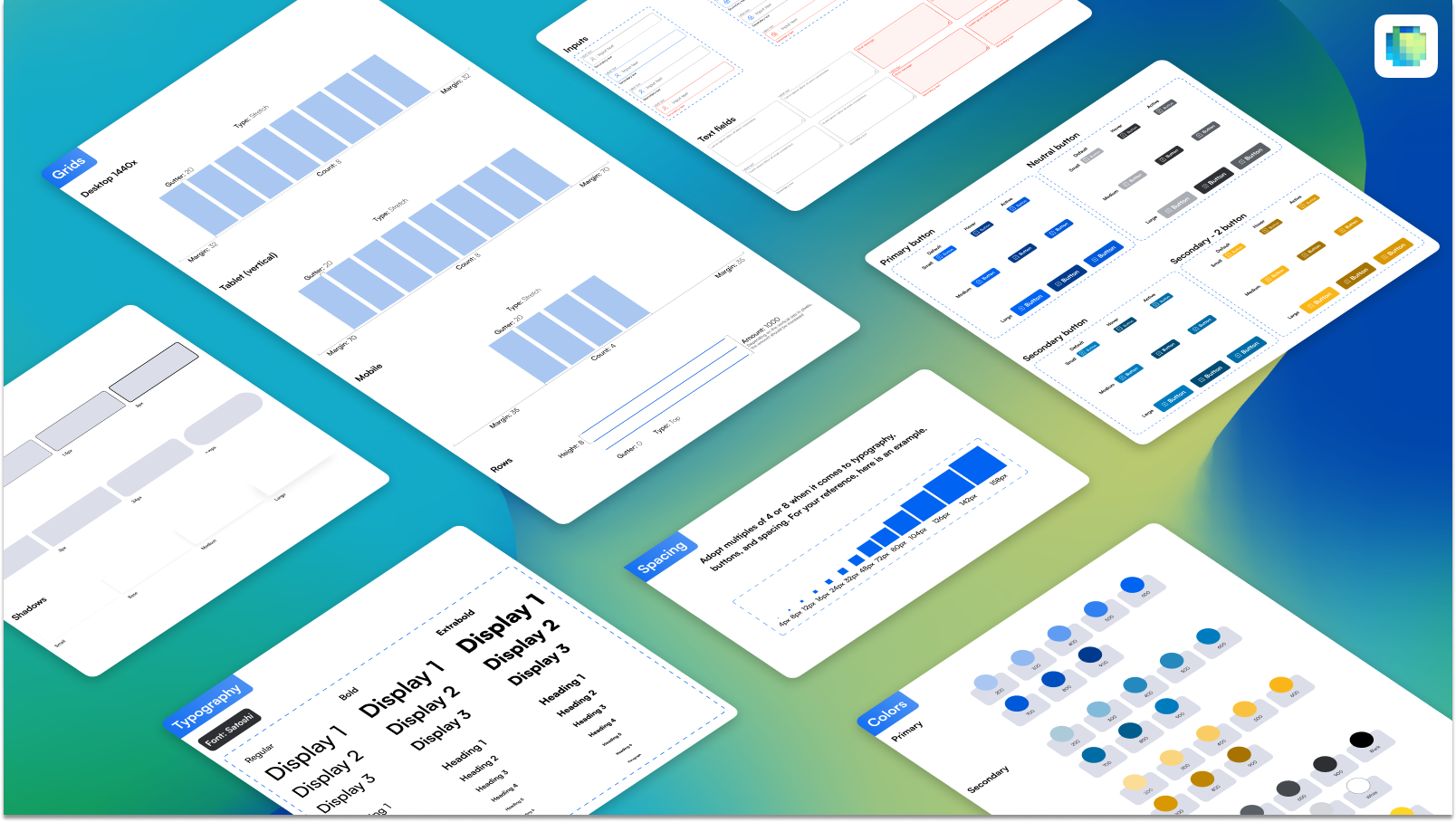 픽셀 부스트 - 설계 시스템 템플릿 - 디자인 시스템, UI 키트, Figma, Gumroad, UI, UX, UI UX 미디어 3