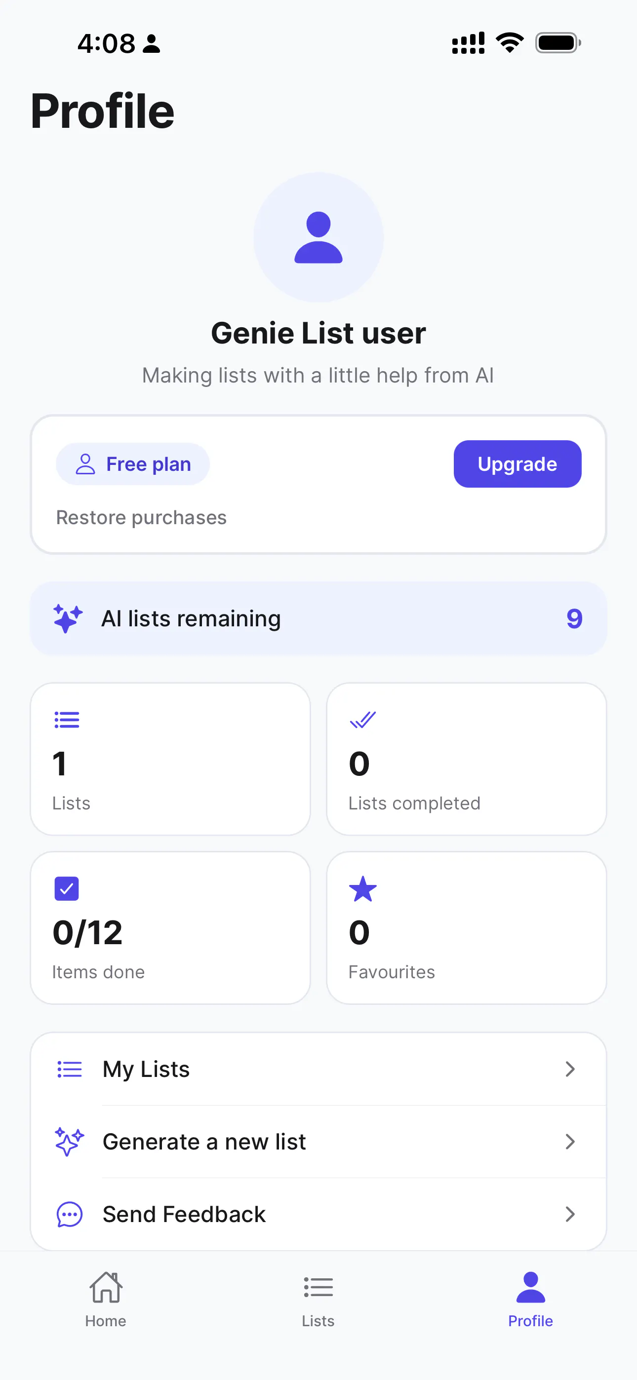Genie List - AI checklists gallery image