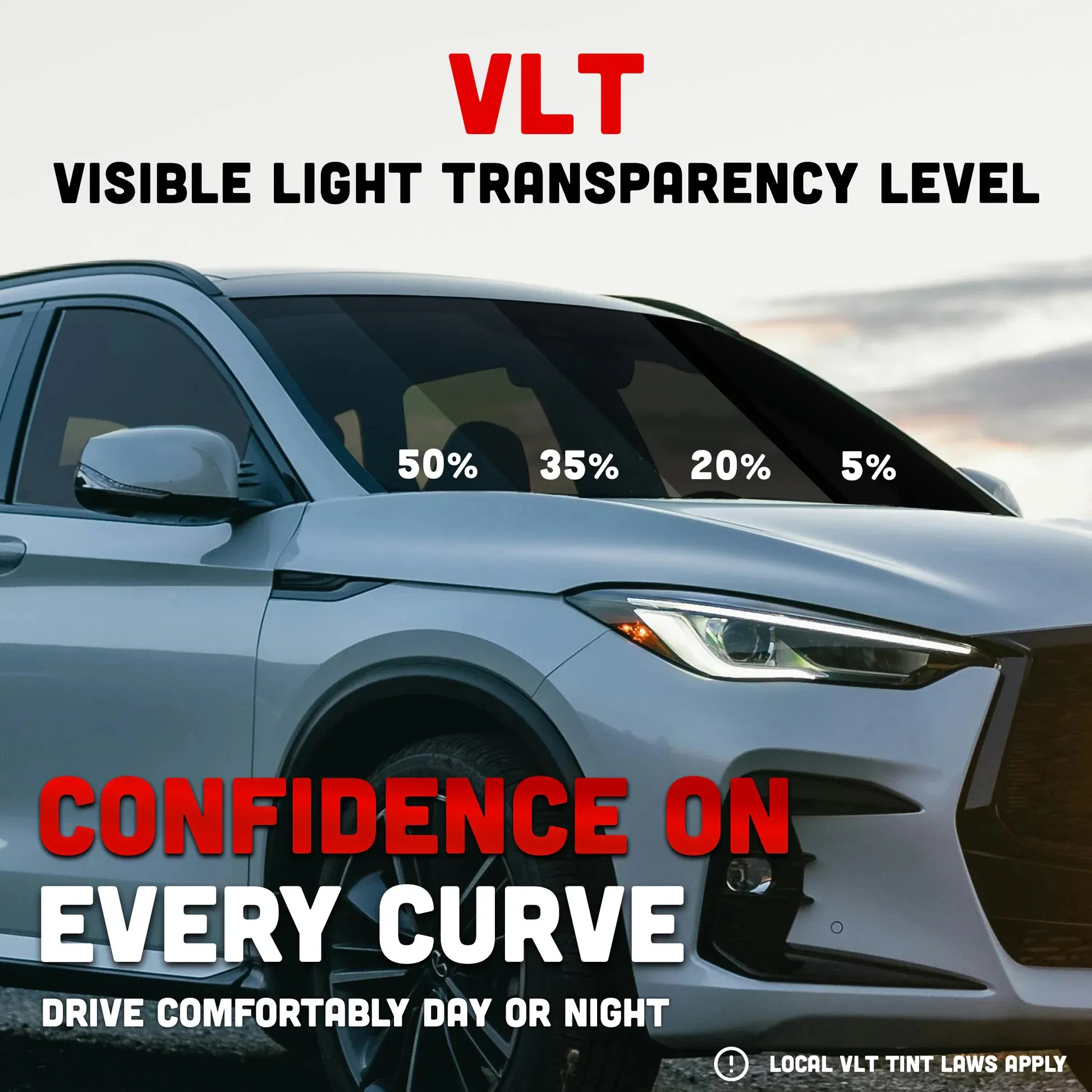 PROFESSIONAL 1-Ply Dyed Window Tint Film gallery image