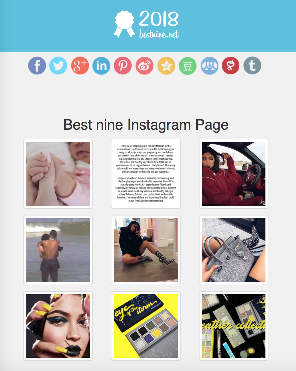 2018 best nine gallery image