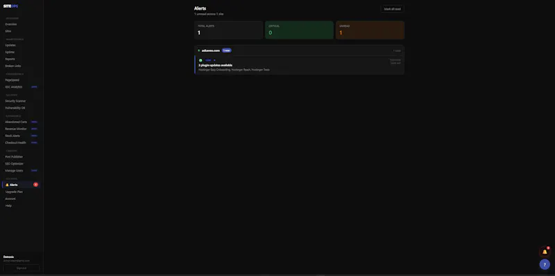 SiteOps screenshot 2