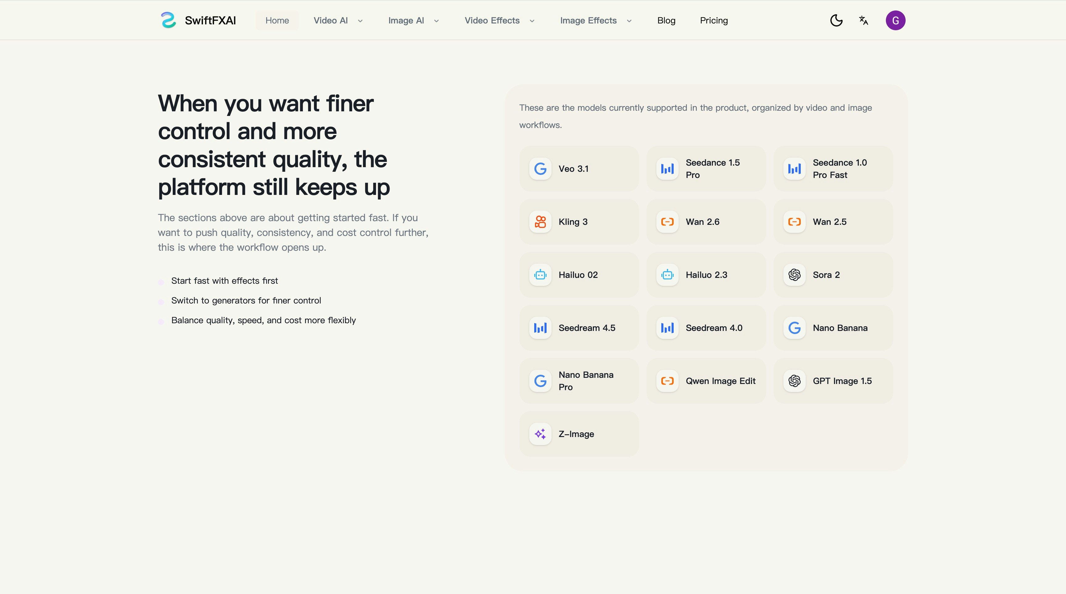 SwiftFXAI - Screenshot 3 showing product features and functionality
