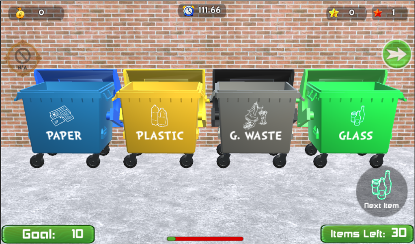 Educational Game - Recycle Free Throw Basketball gallery image