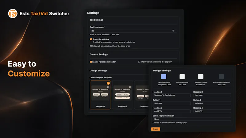 VAT Switcher for Shopify screenshot 2