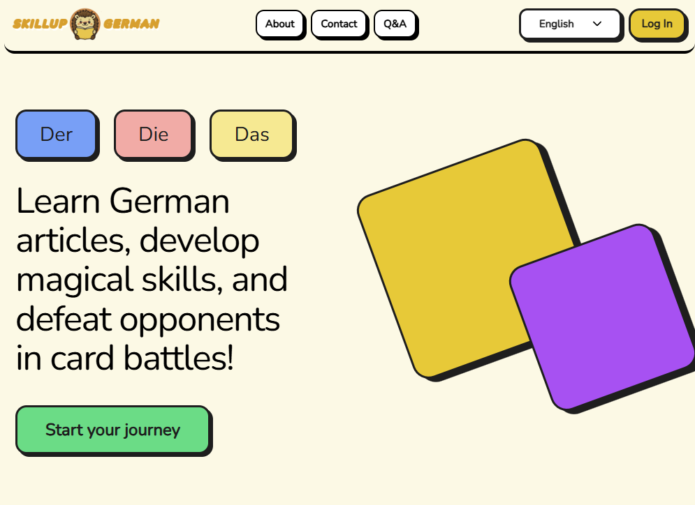 SkillupGerman — Learn German Like a Game