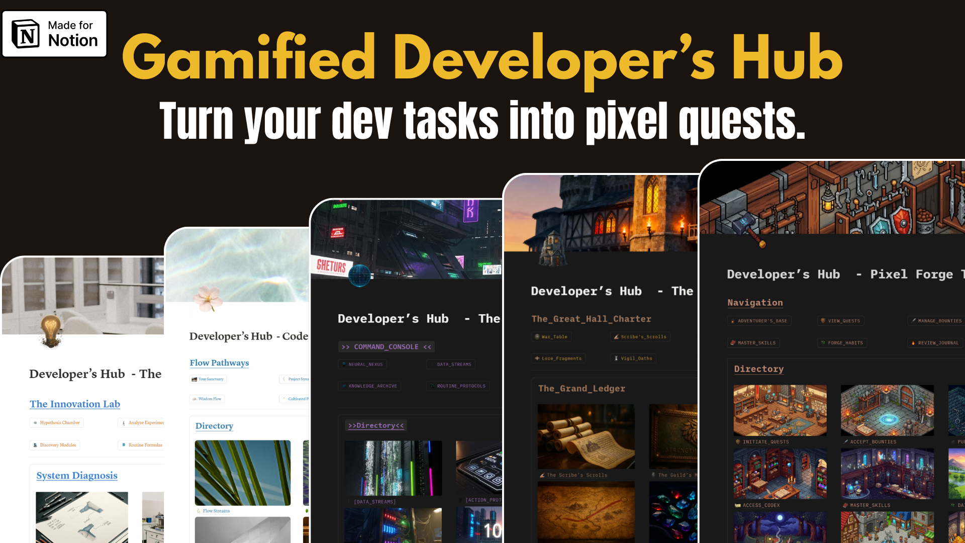 Gamified Notion Developer's Hub gallery image