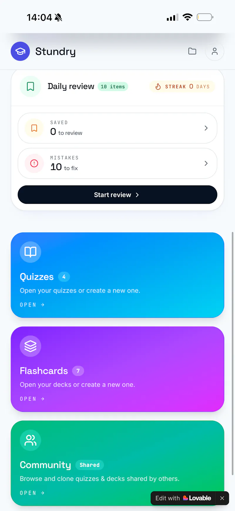Stundry — Master any subject screenshot 8