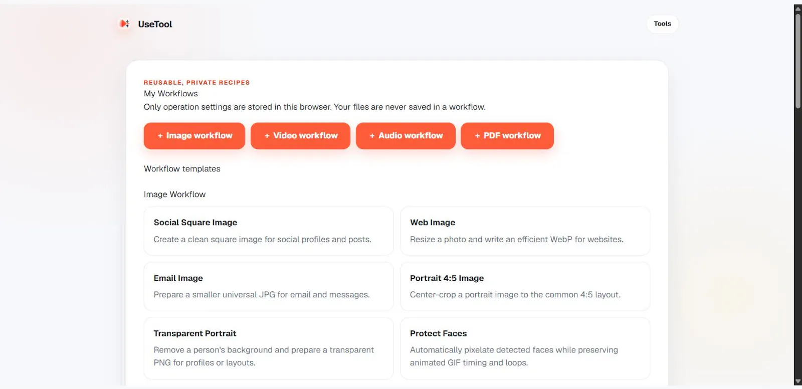 usetool.app screenshot 2