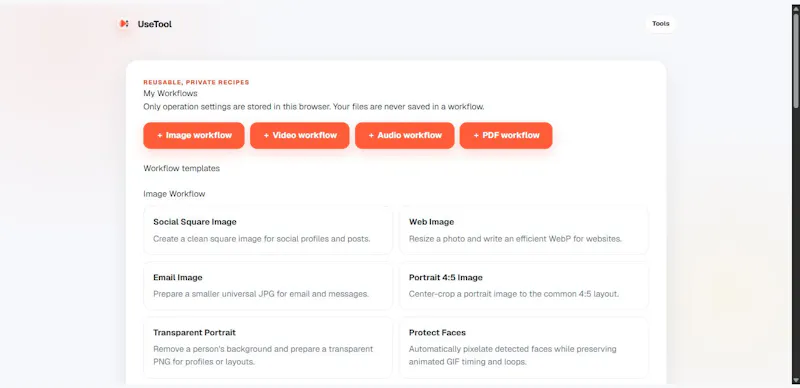 usetool.app screenshot 2