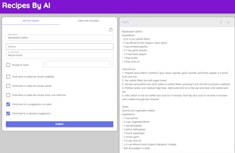 Recipes By AI gallery image