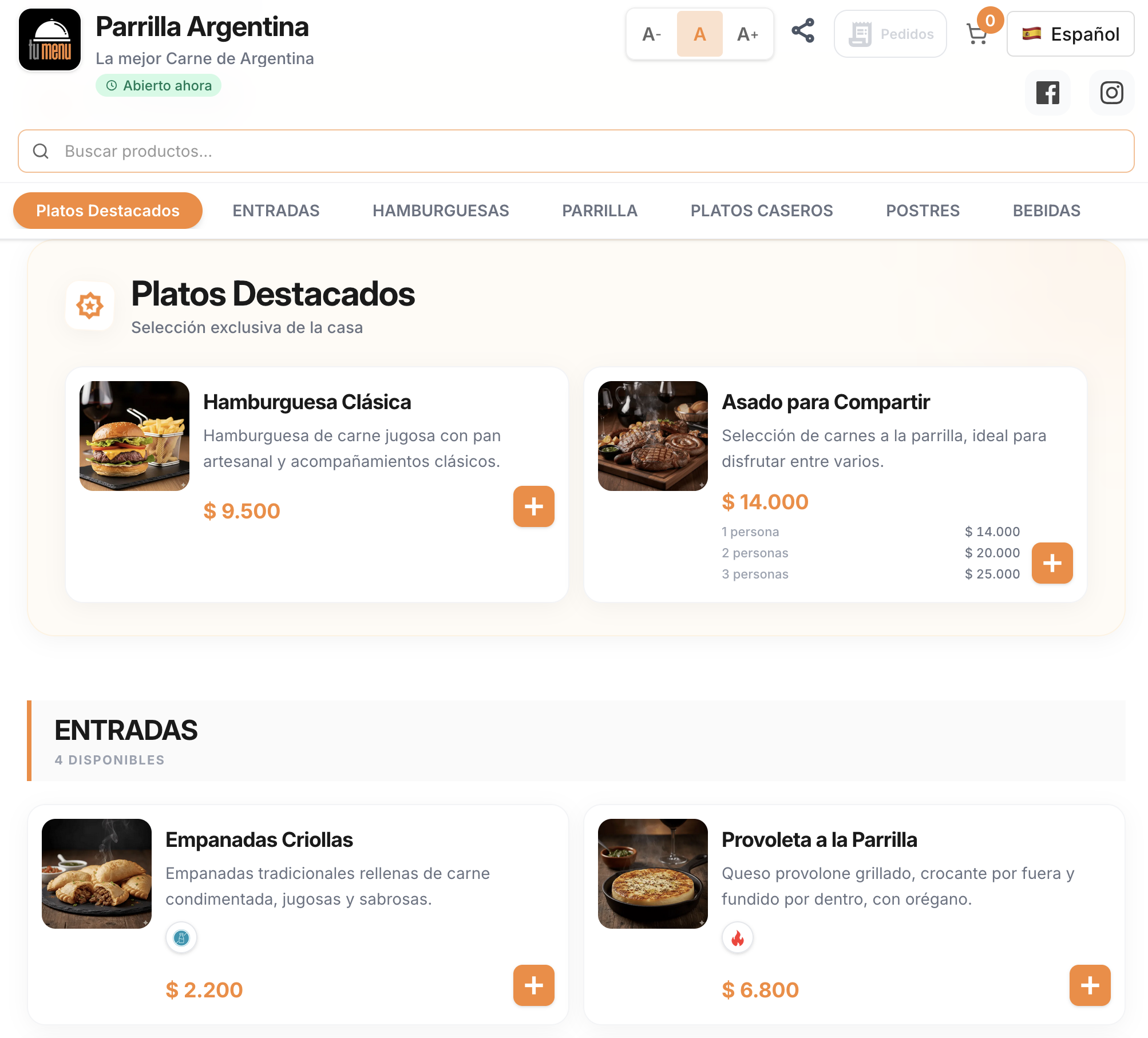 TuMenu gallery image