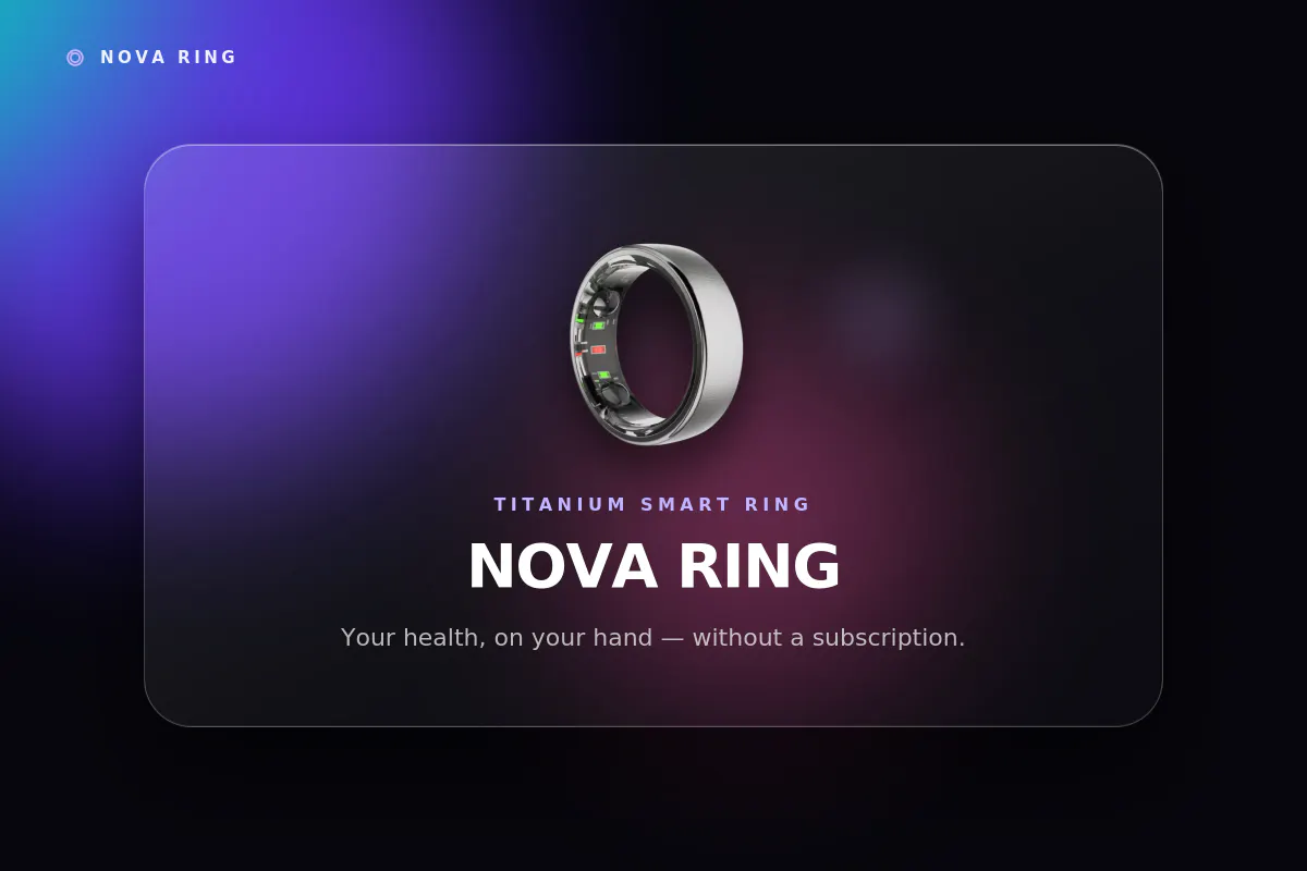 Nova Ring — Smart Health Ring with Ai gallery image