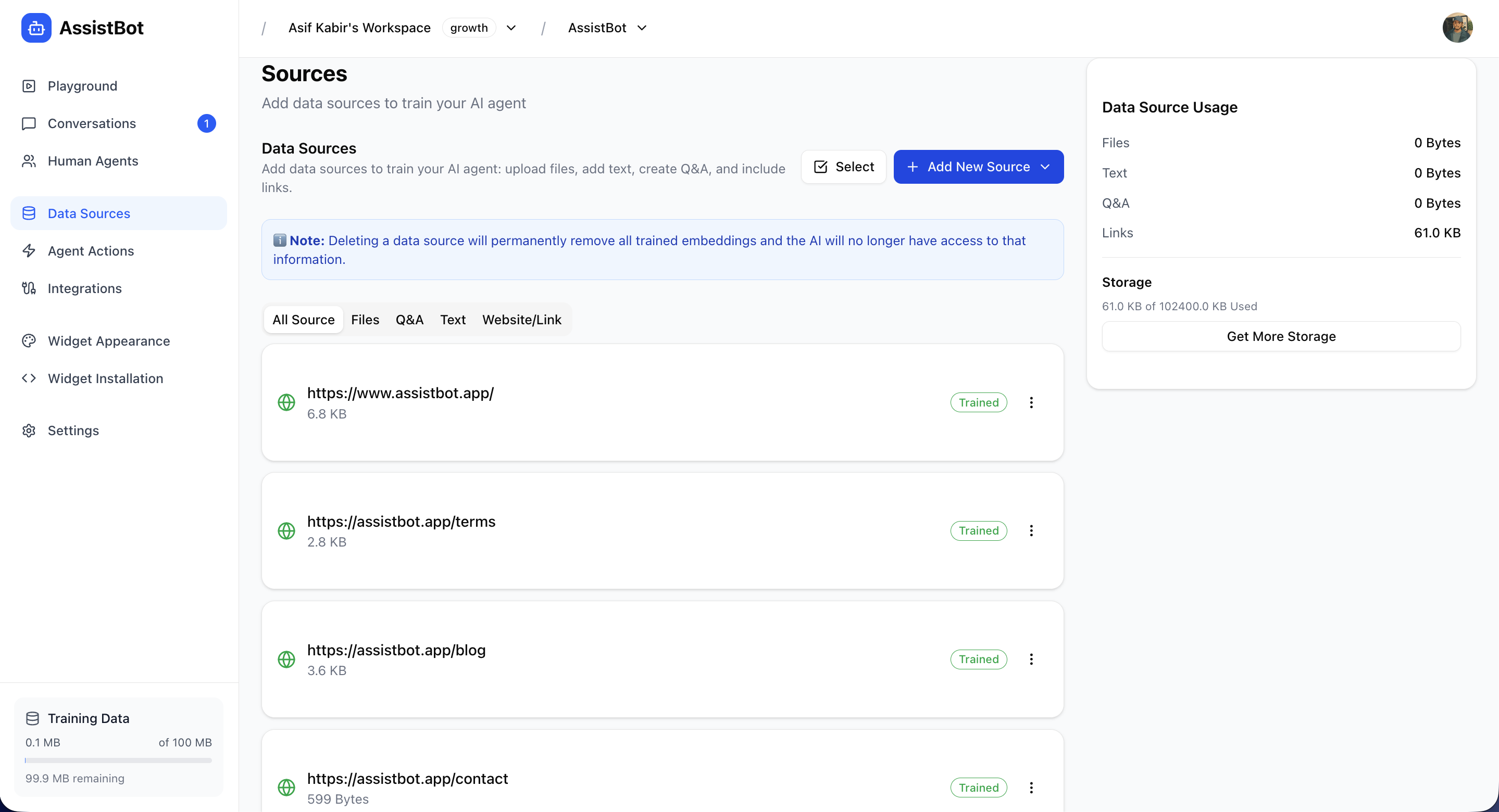 AssistBot - Screenshot 3 showing product features and functionality