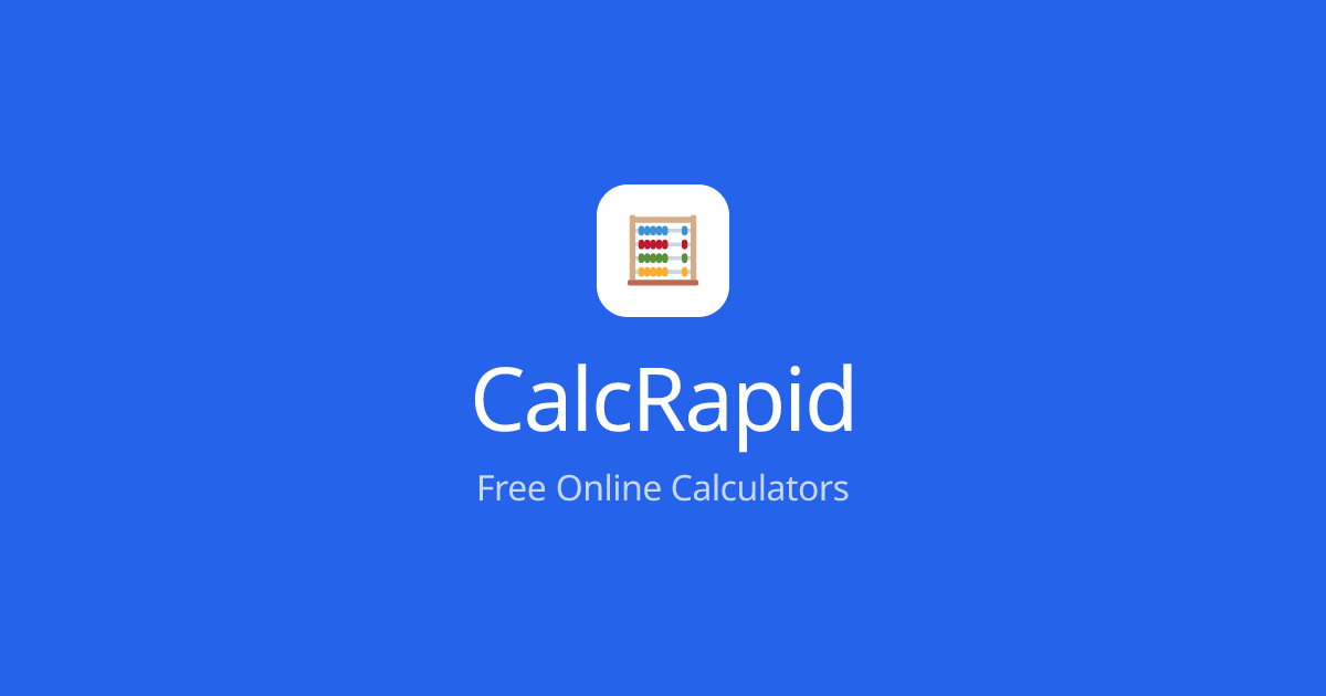 CalcRapid - Main product screenshot demonstrating key features and user interface