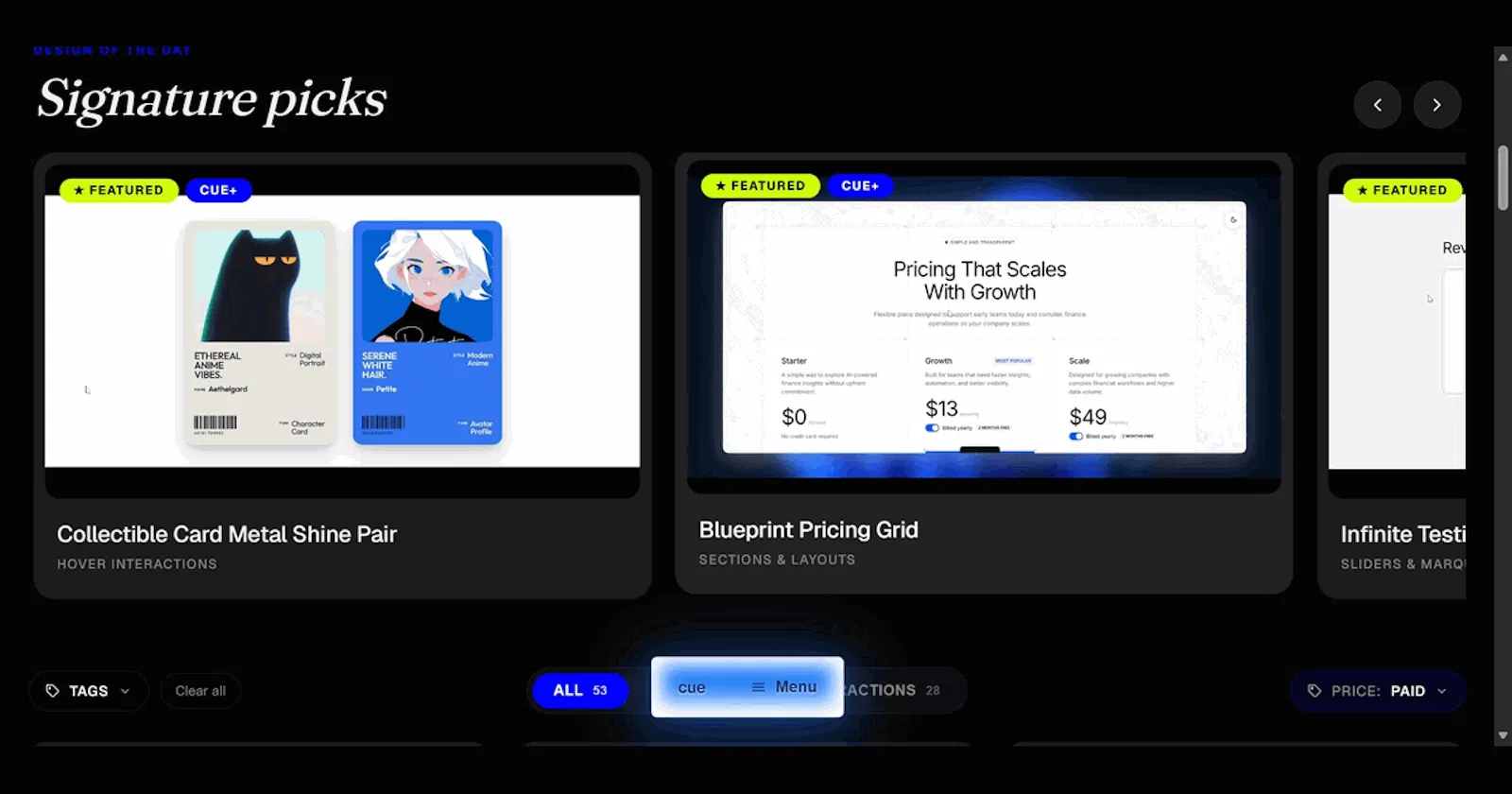 Cue screenshot 1