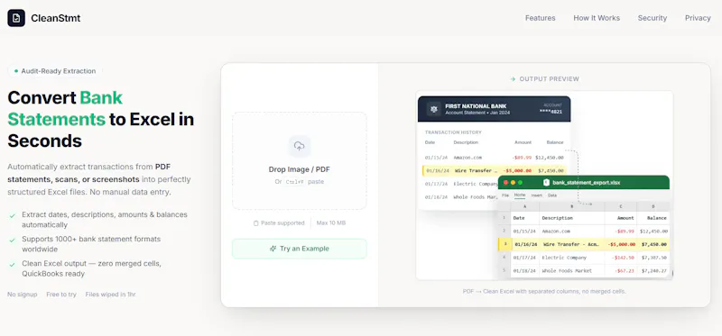 CleanStmt screenshot 2