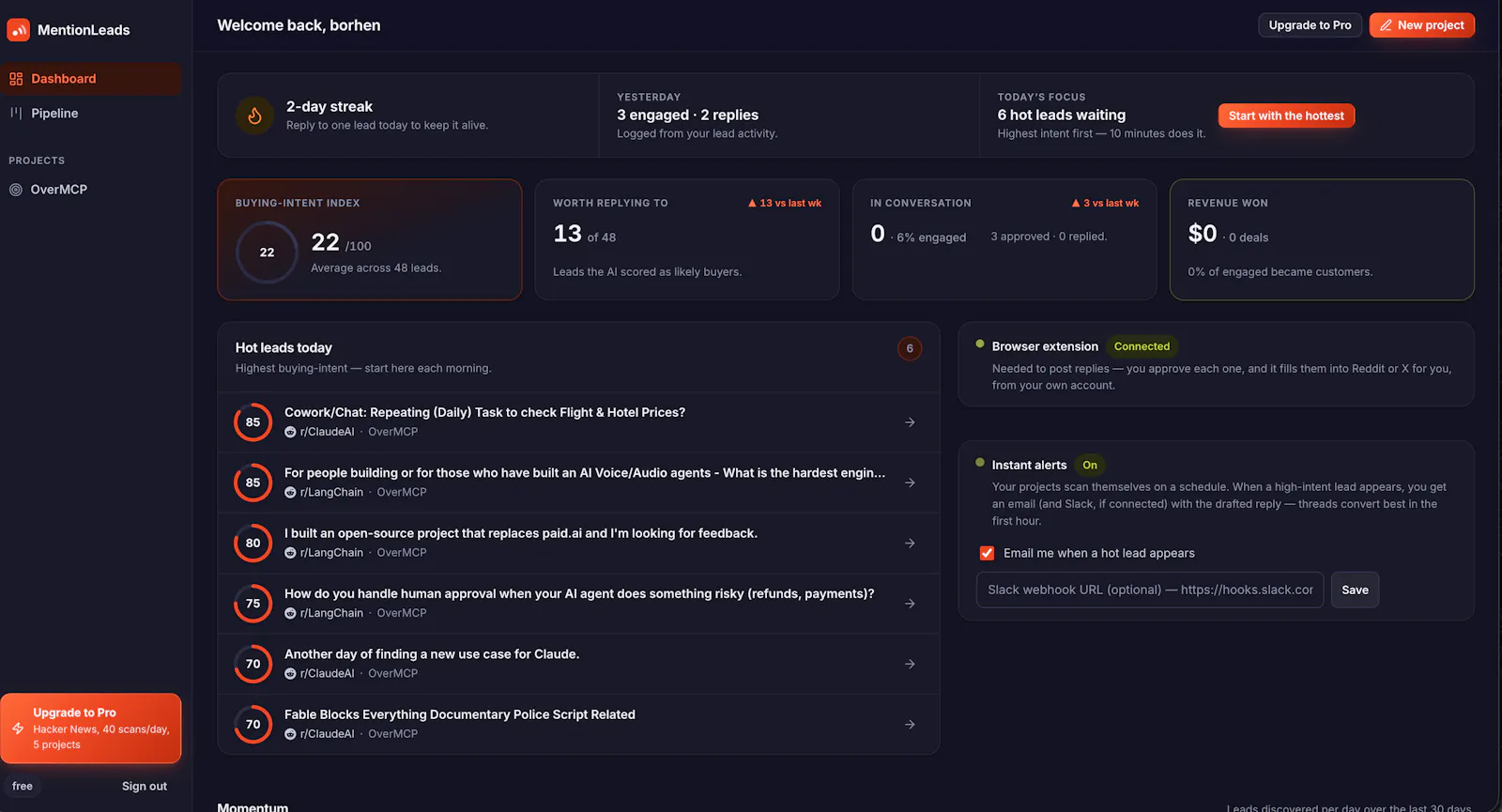 MentionLeads screenshot 4