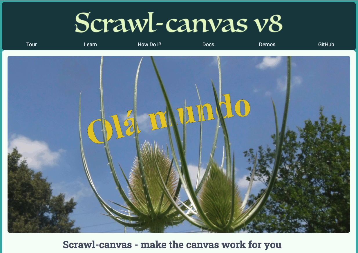 Scrawl-canvas Javascript library gallery image