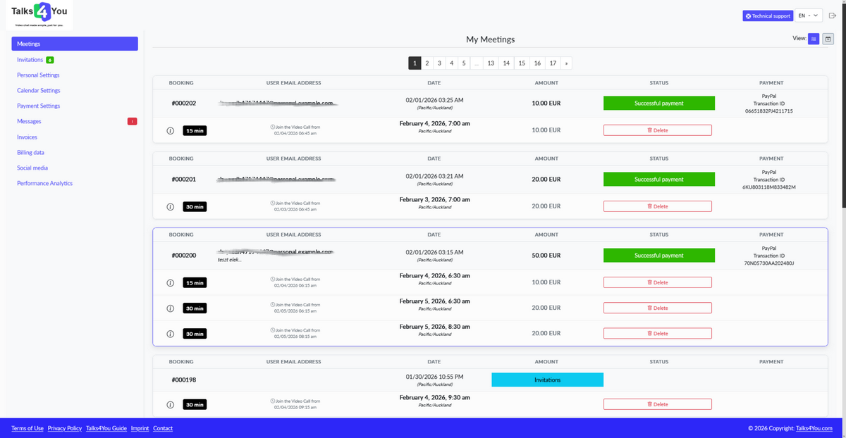 Talks4You - Screenshot 2 showing product features and functionality