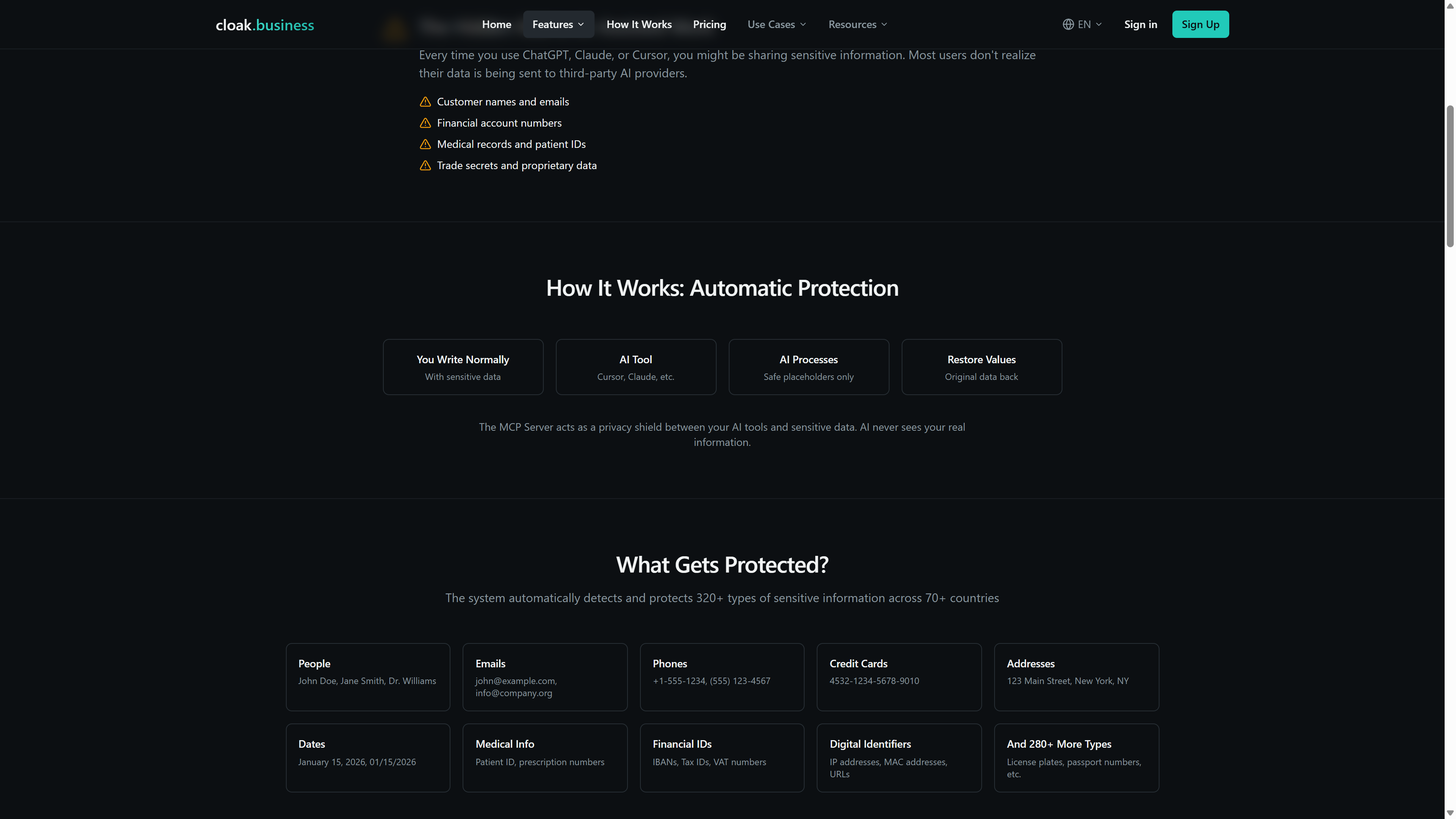 cloak.business SDK gallery image