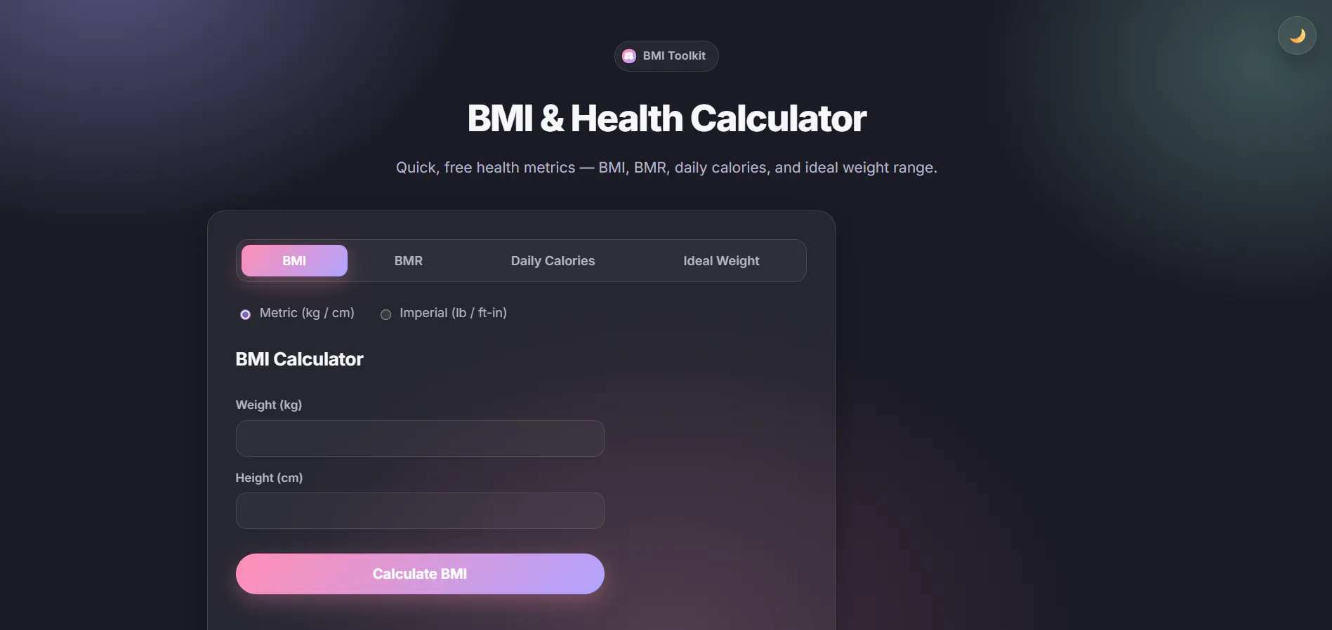 BMI & Health Calculator gallery image