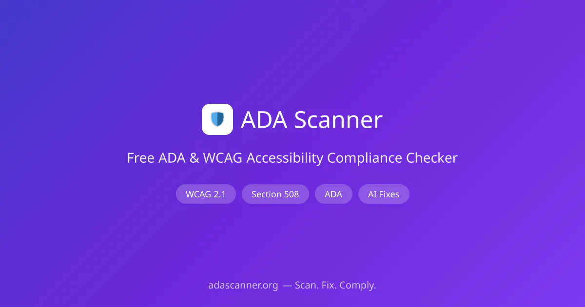 ADA Scanner 제품 배너
