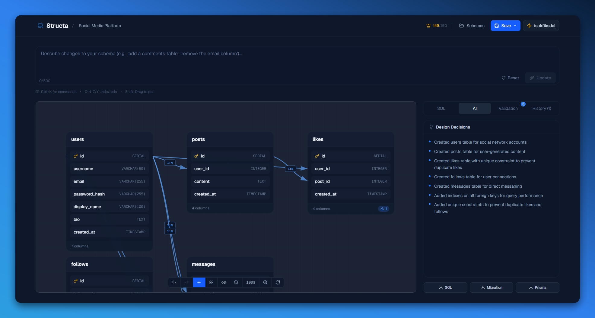 Structa - Main screenshot showing features and interface
