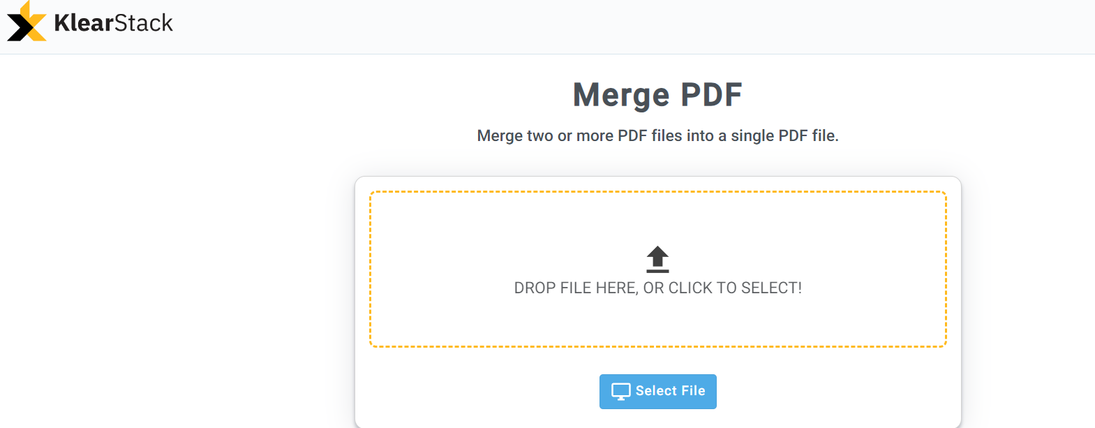 Merge PDF Tool