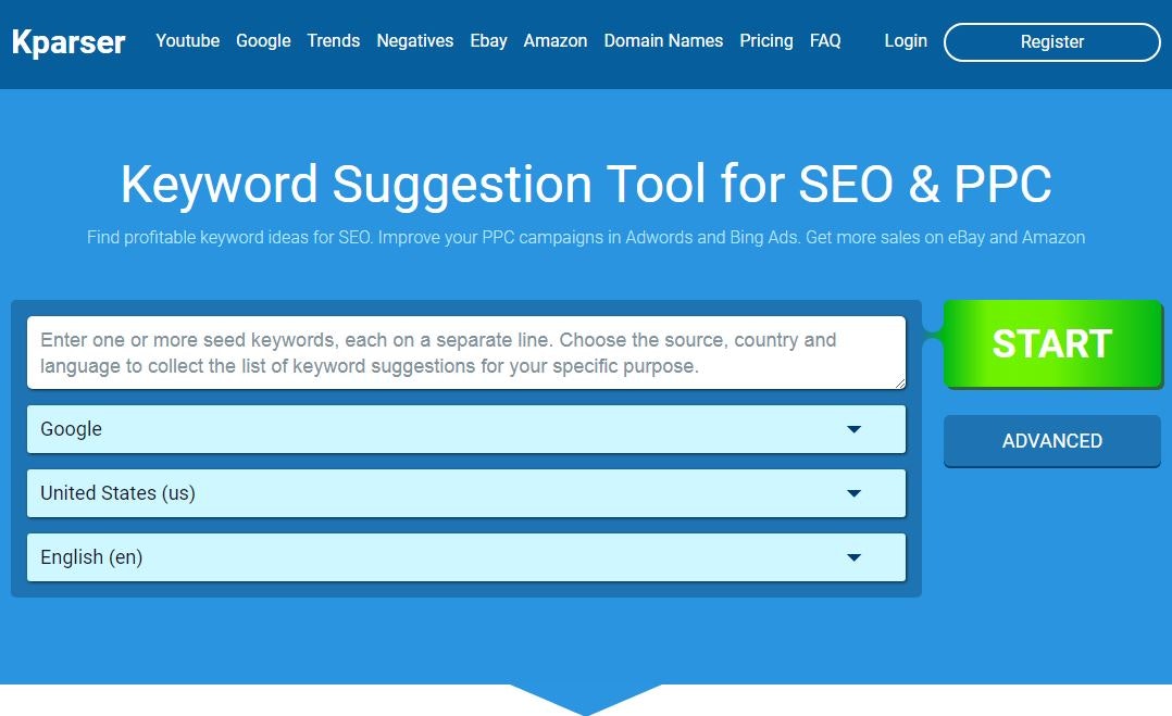 Kparser Keyword Suggestion Tool for SEO