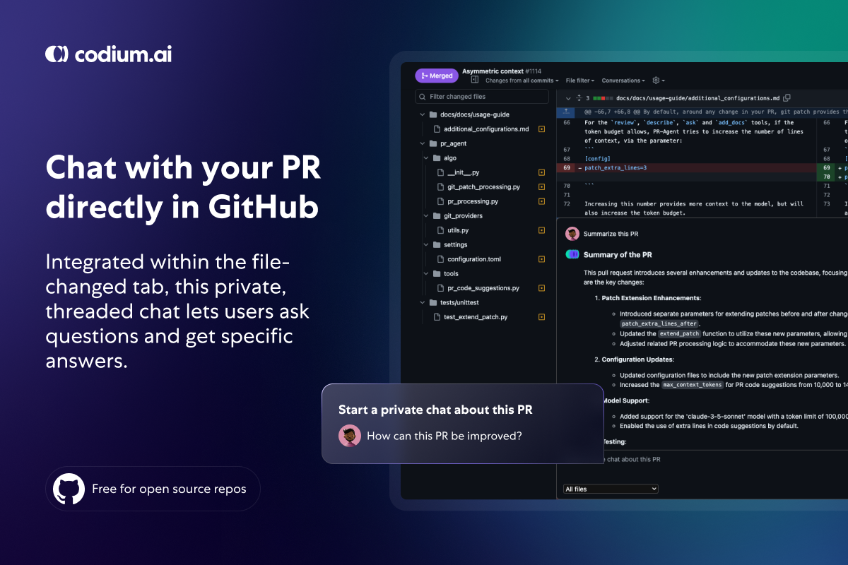 PR-Agent by CodiumAI