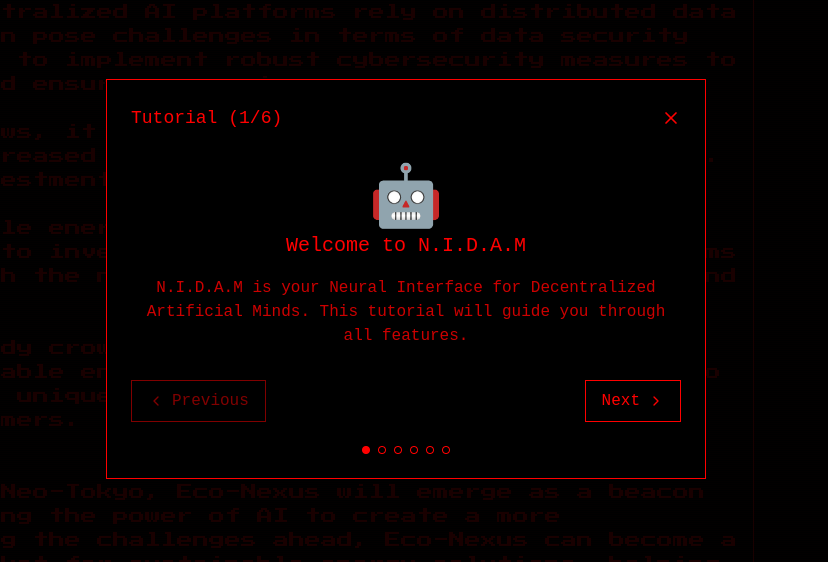 N.I.D.A.M - Neurale interface voor gedecentraliseerde kunstmatige geesten media 1