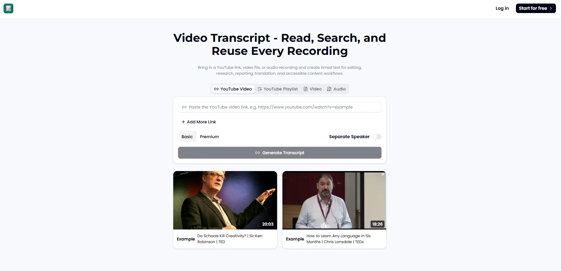 Video Transcript gallery image