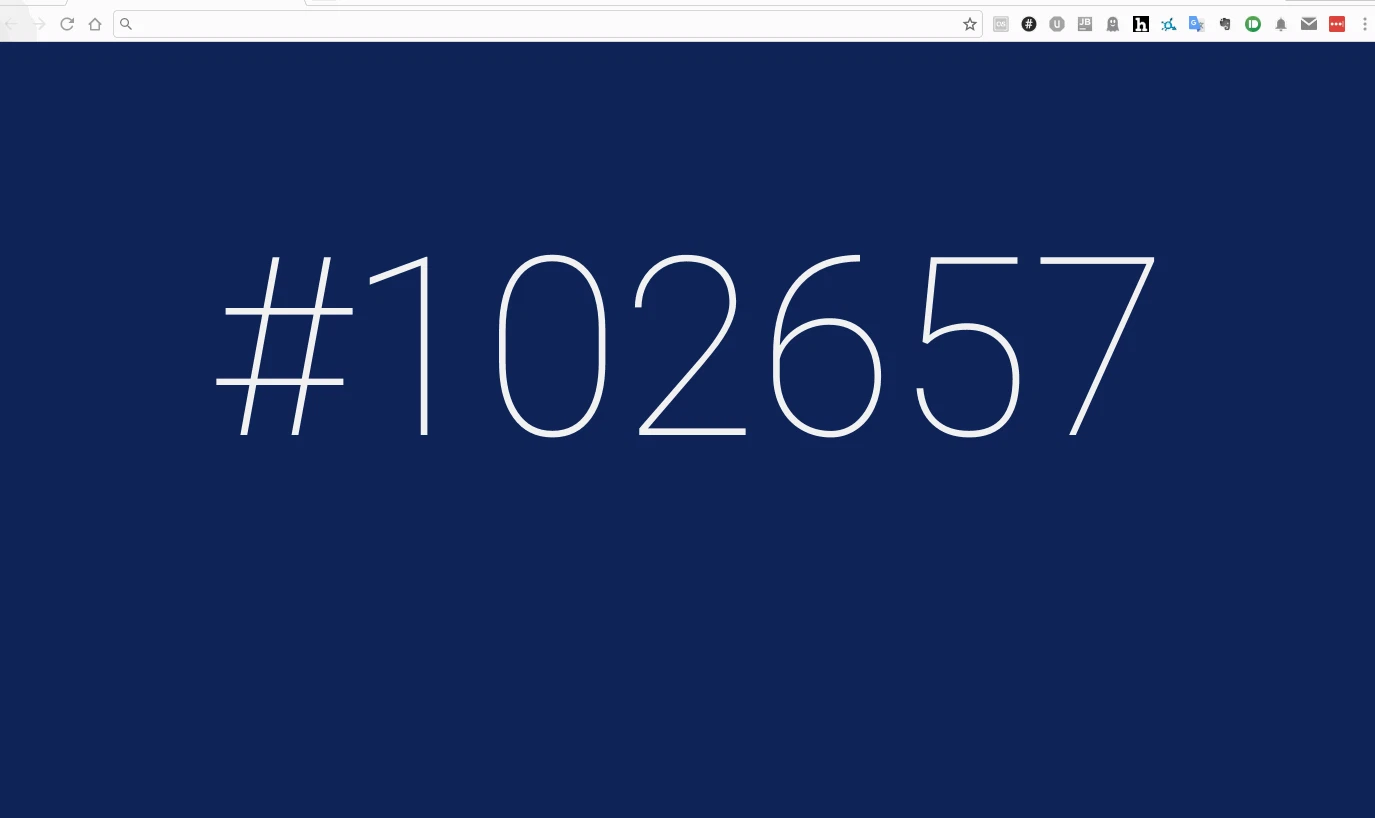 New Tab Color Clock