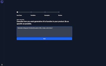 AI-assisted prompt builder gallery image