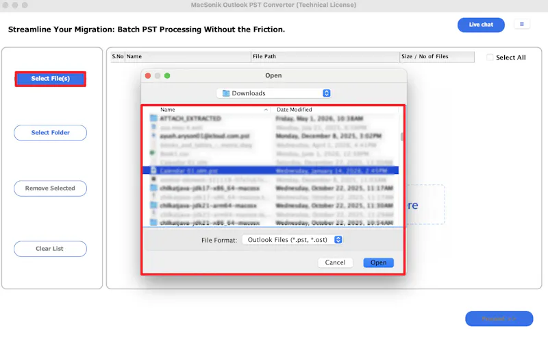 MacSonik Outlook PST Converter Tool screenshot 2