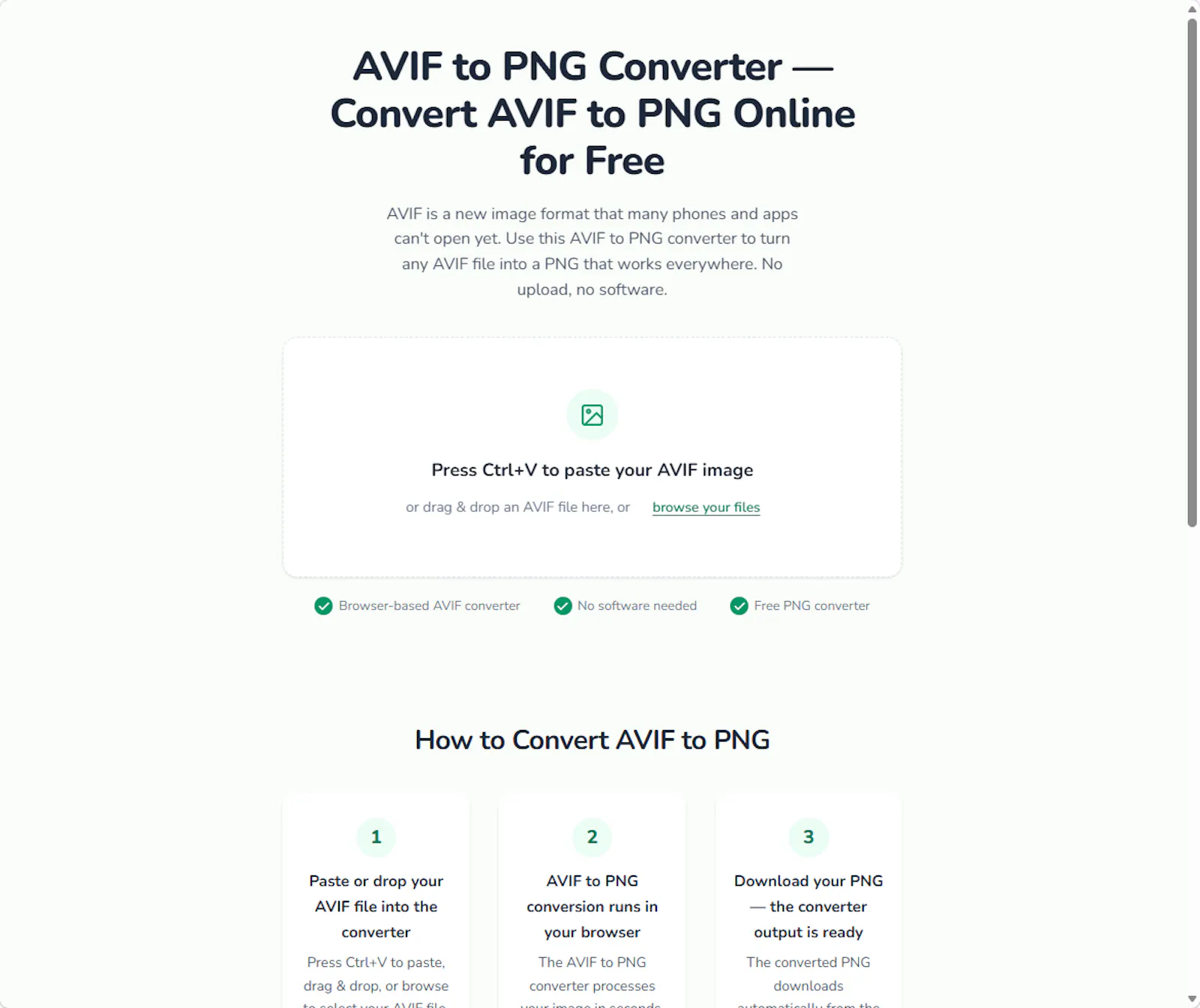AVIF to PNG Converter screenshot 1