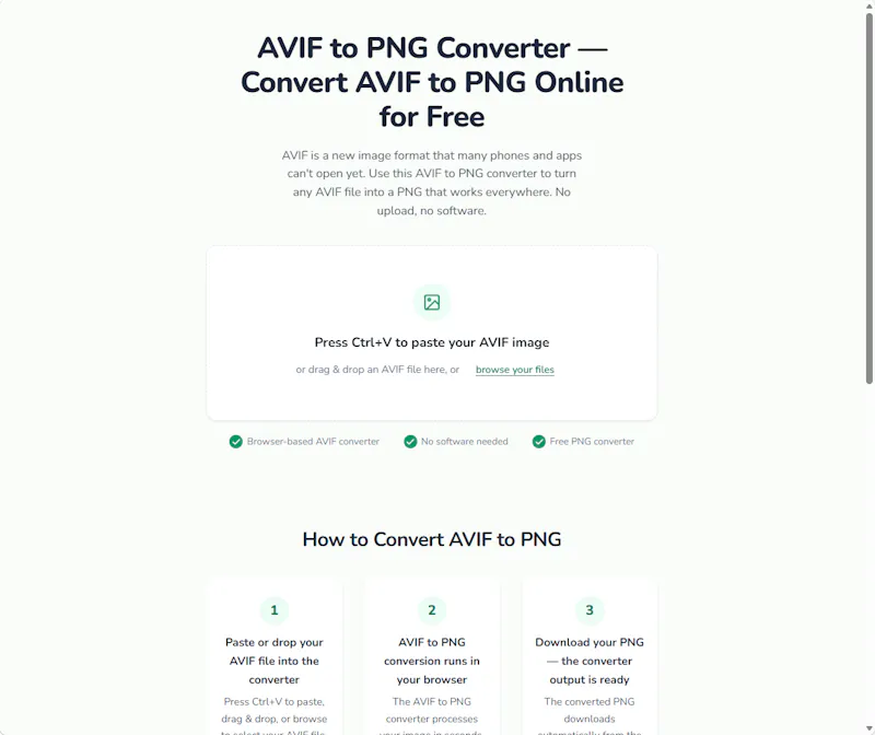 AVIF to PNG Converter screenshot 1