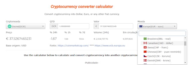 Cryptocurrency converter gallery image
