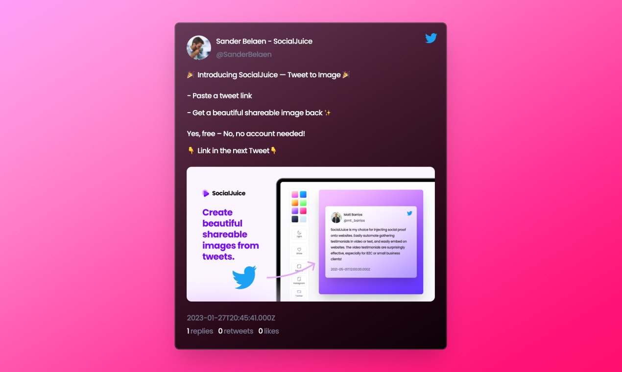 Tweet to Image by SocialJuice media 4