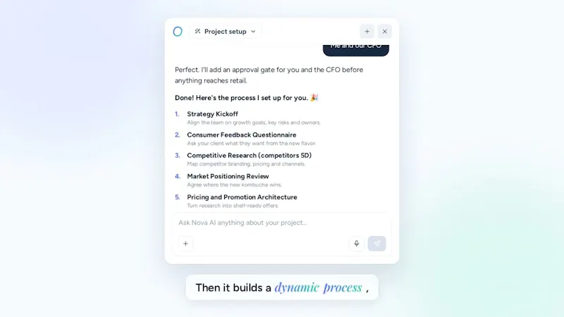 Nova AI screenshot 1 (video preview)