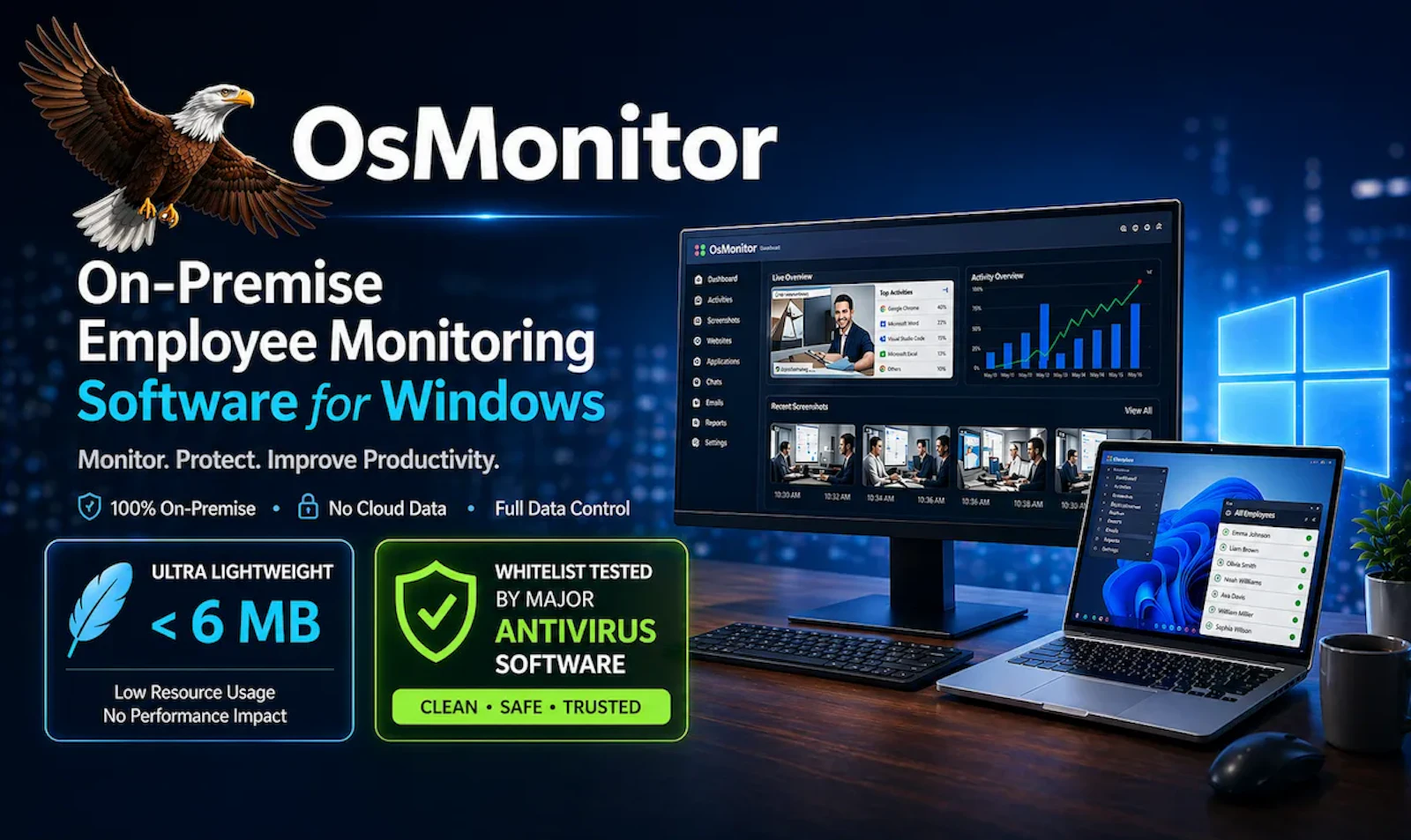 OsMonitor Employee Monitoring Software screenshot 1