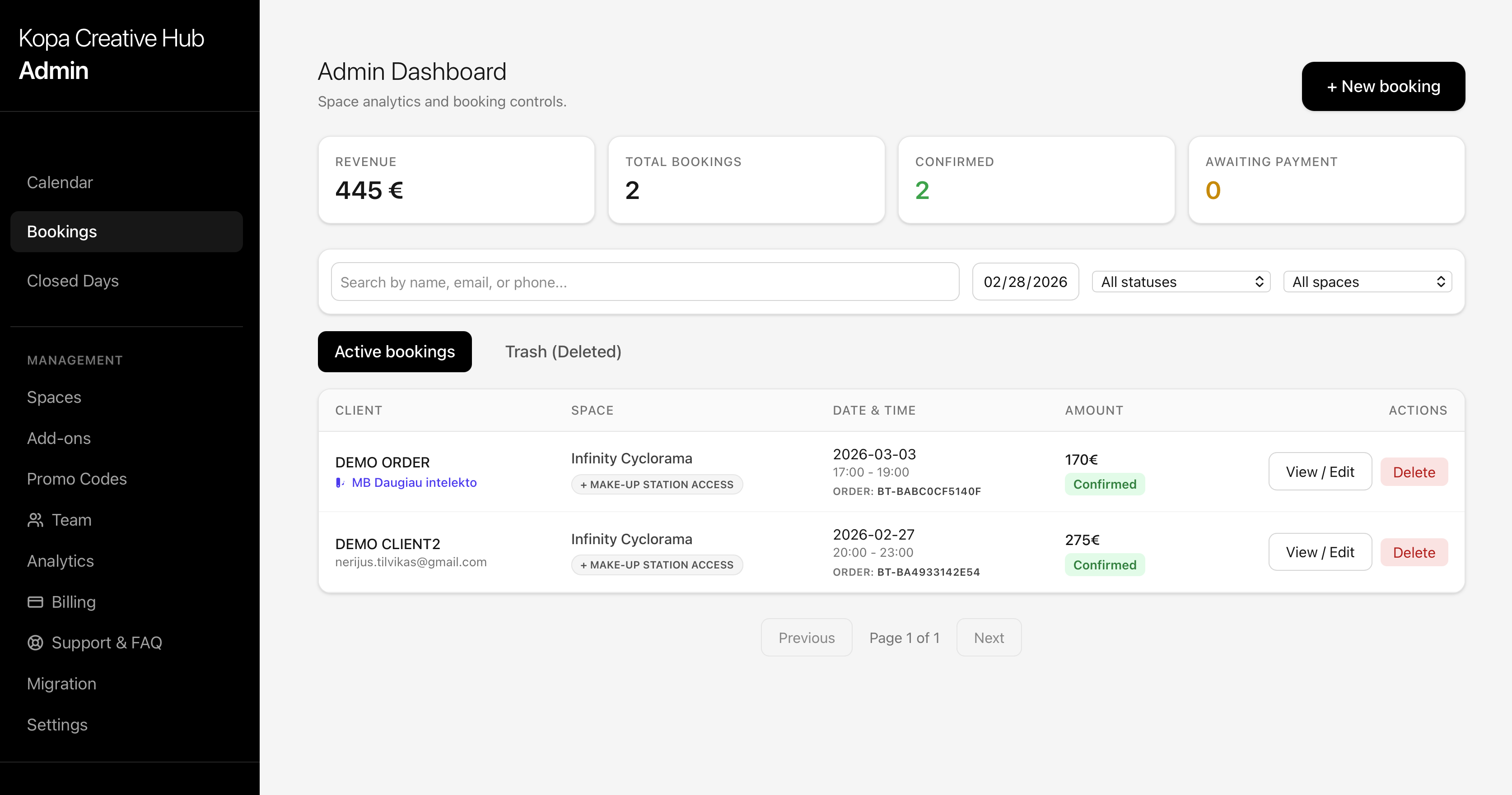 StudioDock gallery image